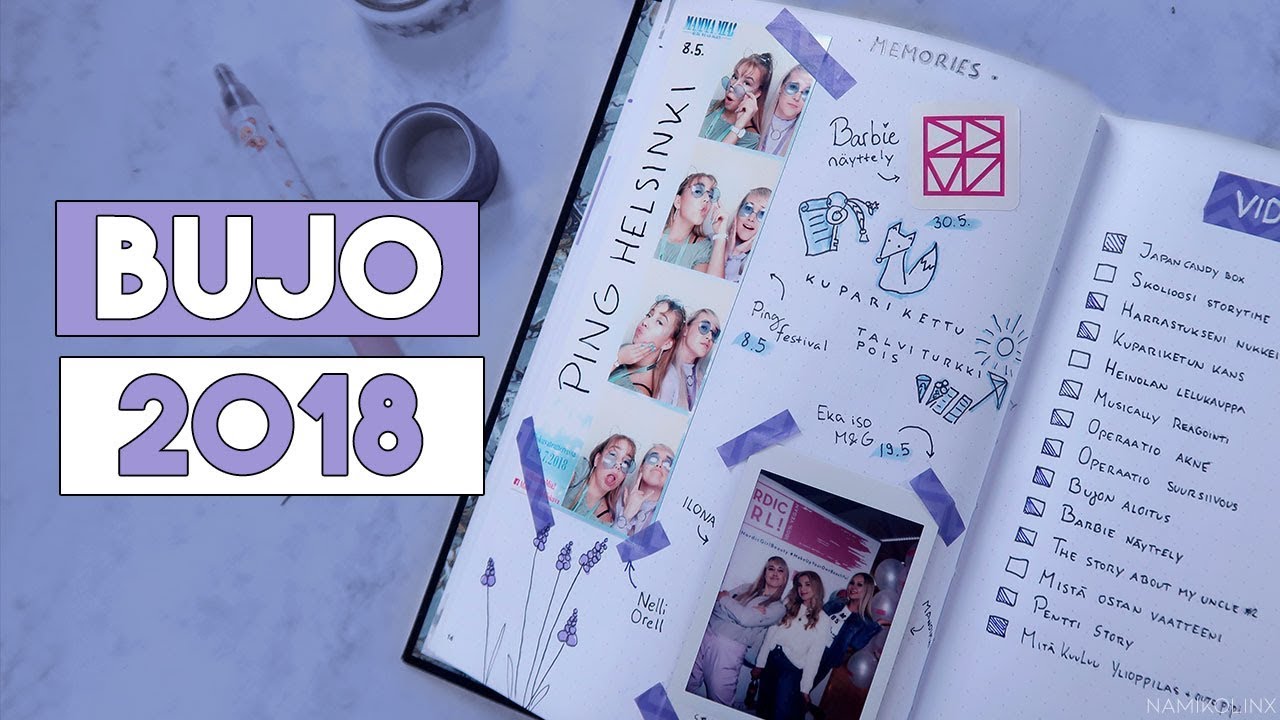 BUJO 2018 Flip Through | bullet journal