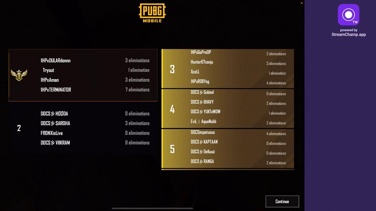 1HP ESPORTS TOURNAMENT