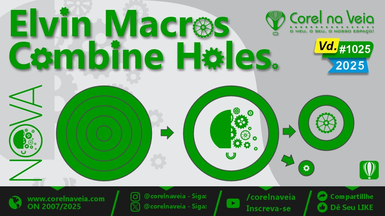 Nova Elvin Combine Holes Macro FREE For CorelDRAW