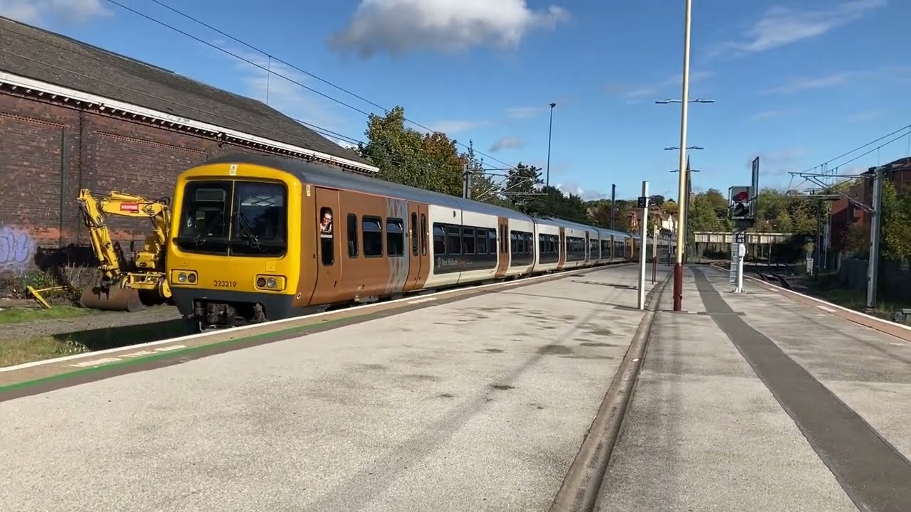 West Midlands Railway Class 323 EMU 323 219 Sutton Coldfield to Lichfield City