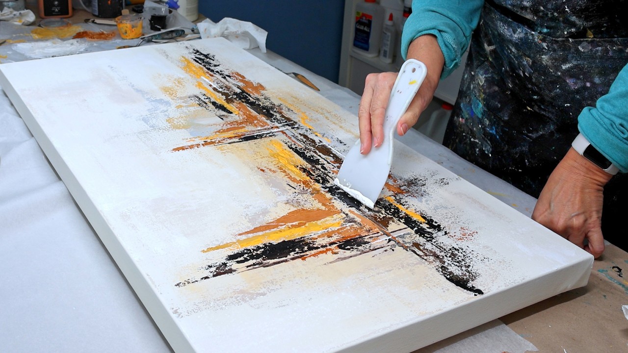 See How This Blank Canvas Evolves -  Letting the Art Lead