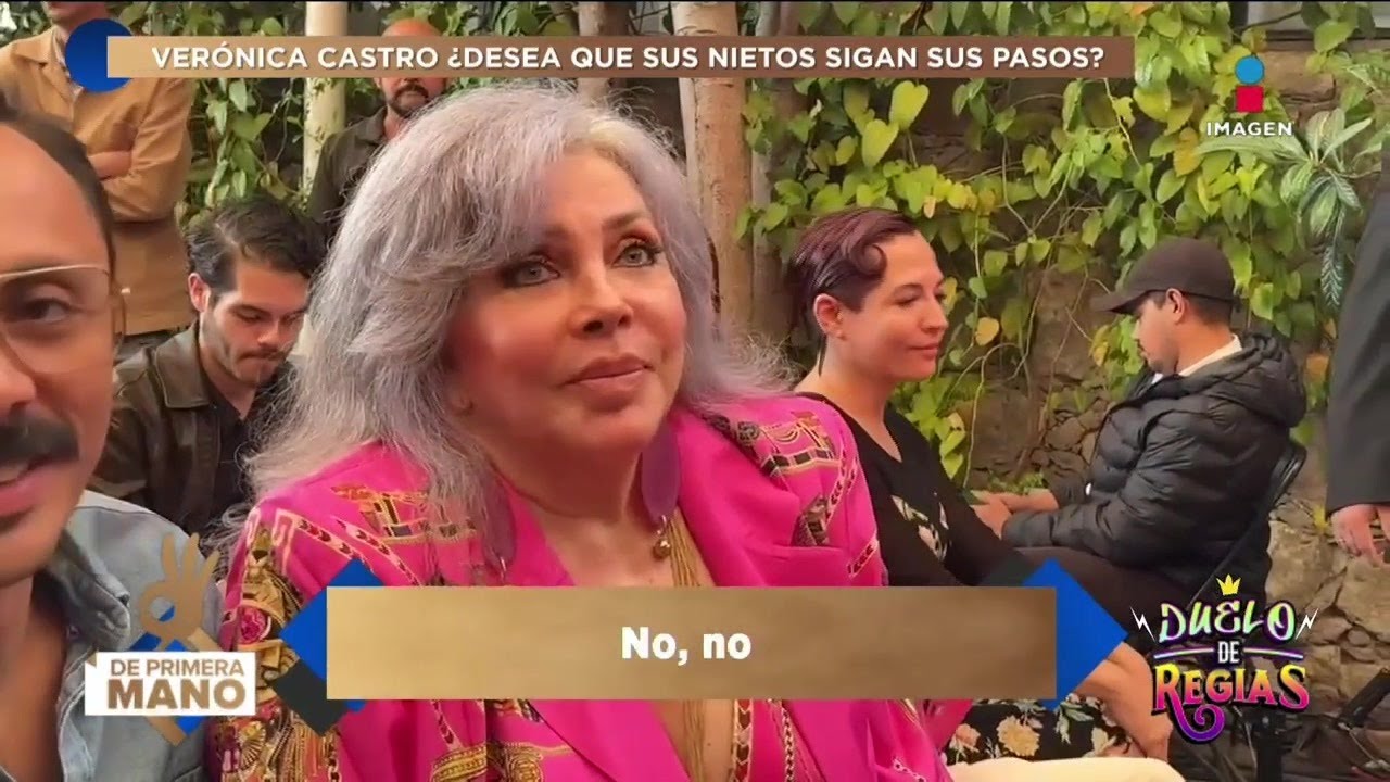 ¡Verónica Castro REVELA si le gustaría que sus NIETOS siguieran sus pasos artísticos!