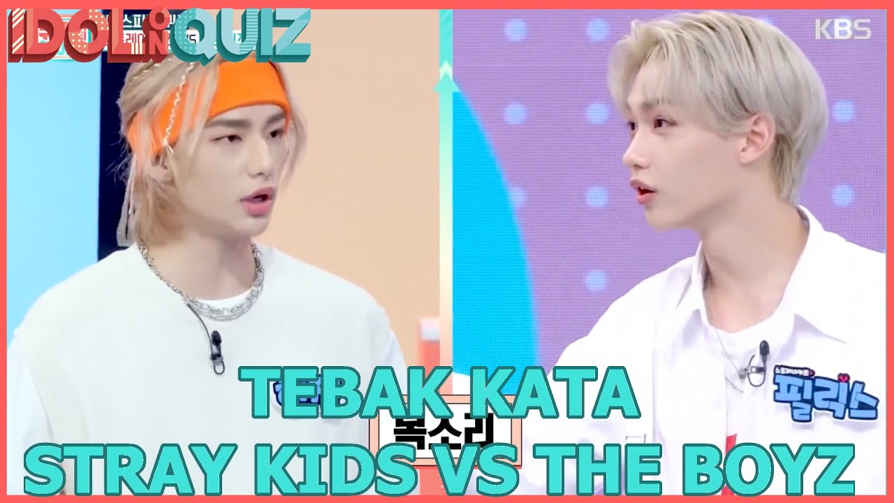 Tebak Kata Stray Kids VS The Boyz |IDOL on Quiz|SUB INDO|20200731 KBS WORLD TV