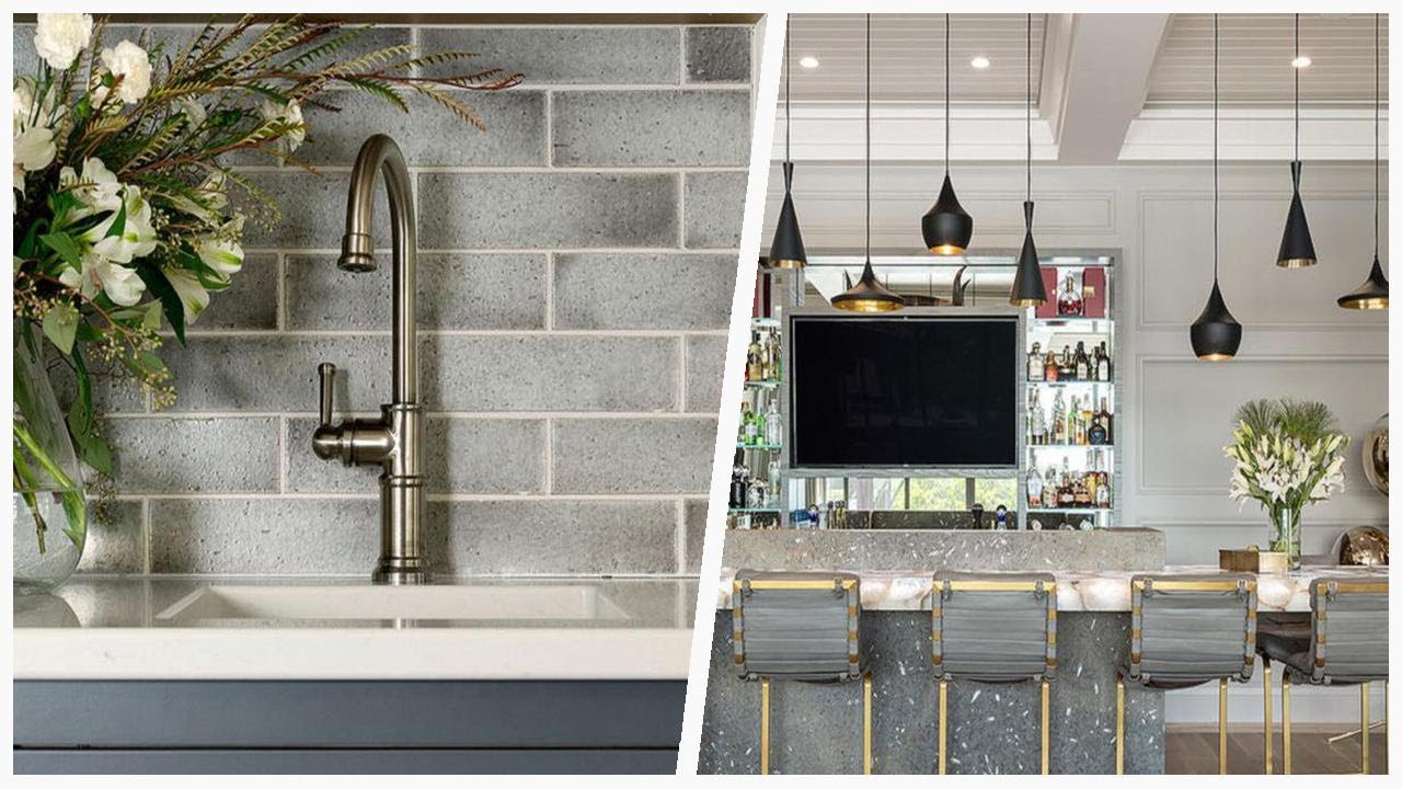 75 Coastal Gray Home Bar Design Ideas You'll Love 🔴