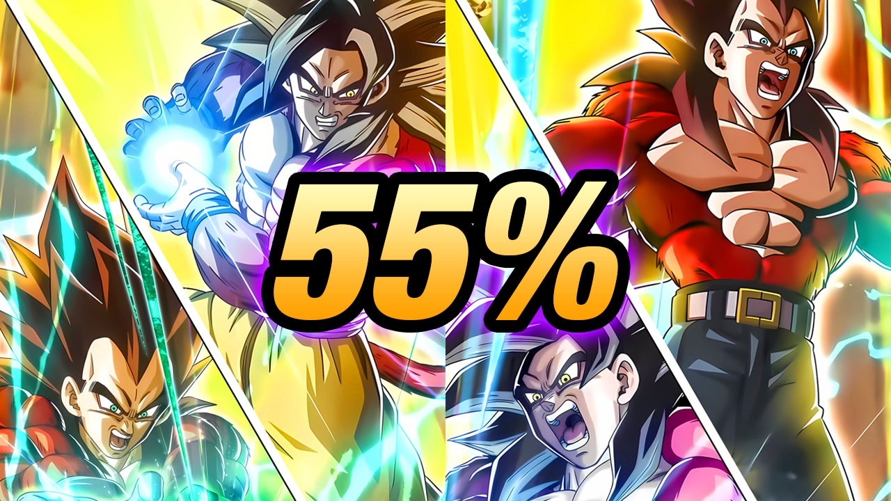 NEXT LEVEL ANIMATIONS! INT LR SSJ4 Vegeta + SSJ4 Goku COOK even at 55%! One Copy First Look!