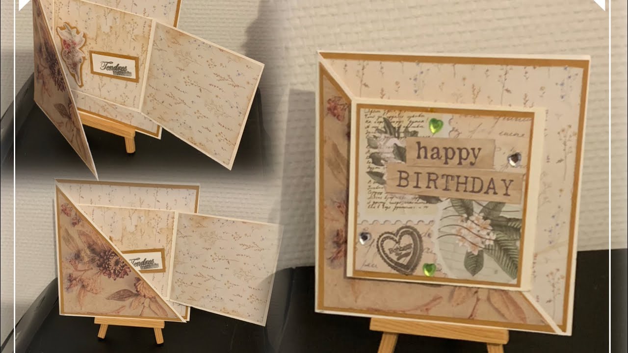 Une carte pour une célébration avec les blocs 30x30 de chez action 🌸🌸🌸🌸🌸