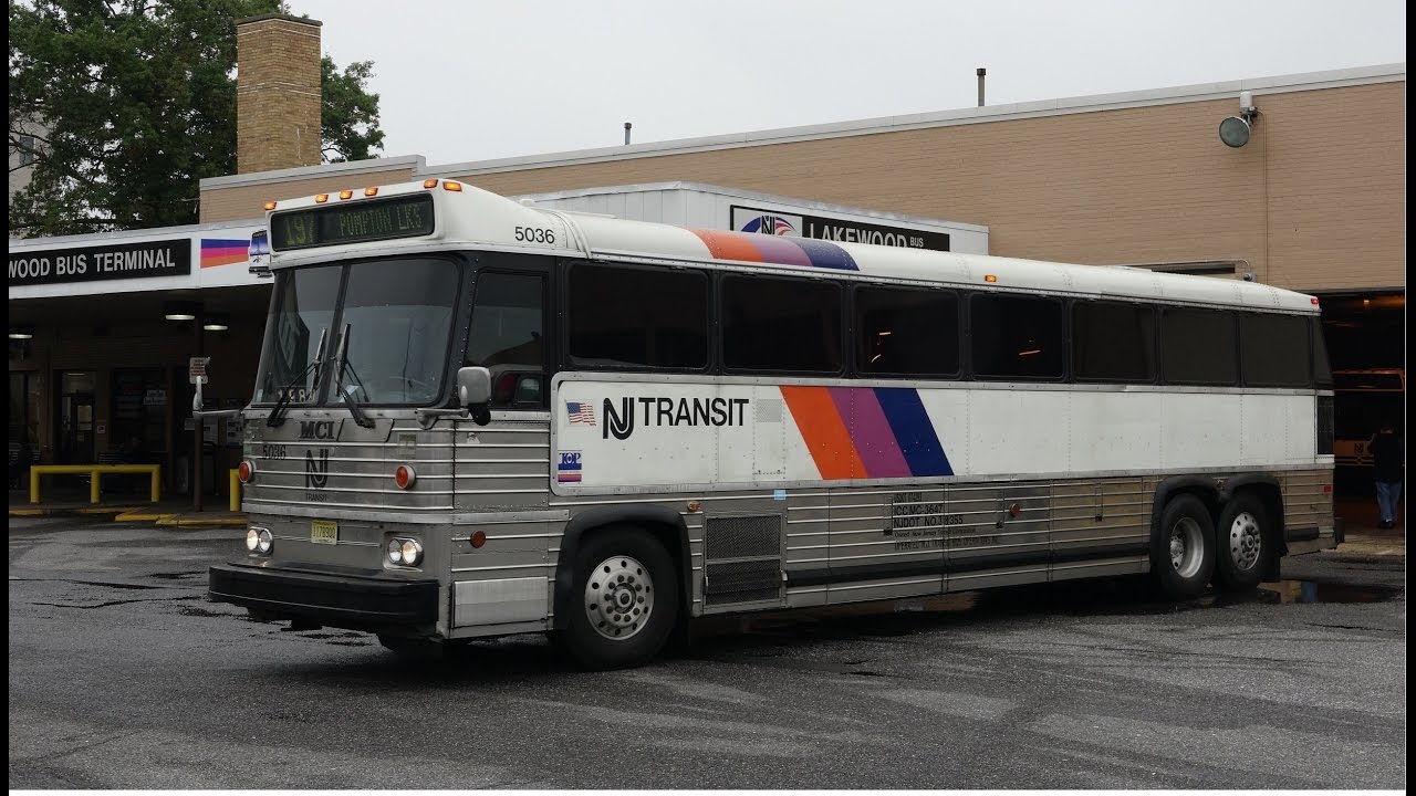TAKE A LOOK AT NJ TRANSIT MCI MC9B BUS 5036 NJTHC