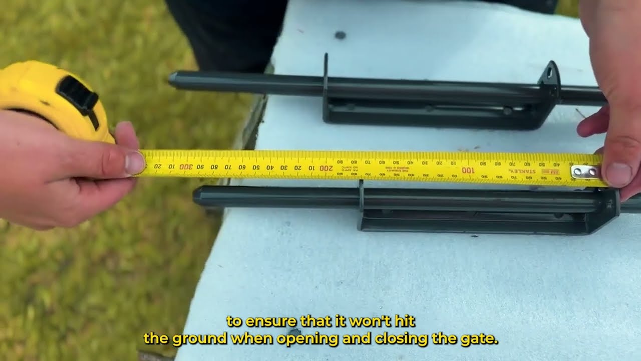 How to install drop bolts onto a double swing gate