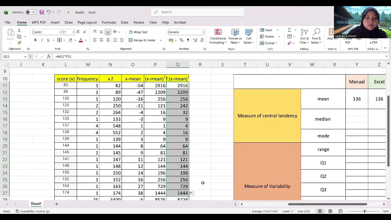 TRY TO FIND MEAN, MEDIAN, MODE, RANGE, QUARTILES, VARIANCE and STANDARD DEVIATION