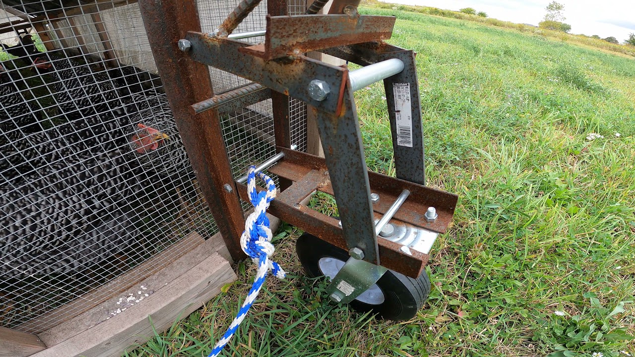 DIY Wheels for Chicken Tractors
