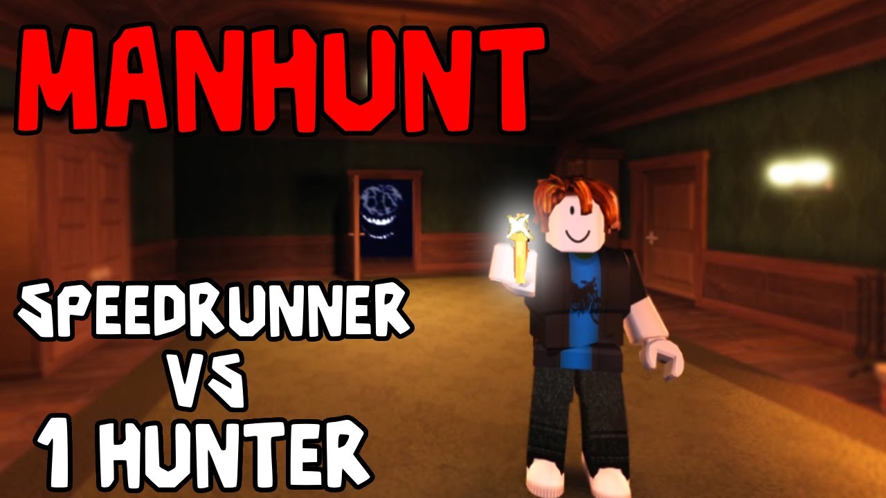 DOORS Speedrunner VS 1 Hunter | MANHUNT