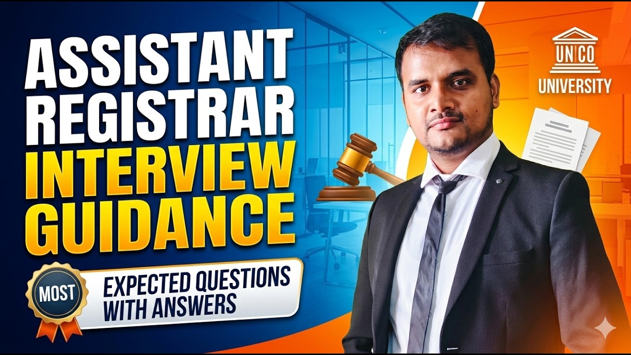 Assistant Registrar Interview Questions & Answers in Central Universities, IITs, State PSC, AR DU