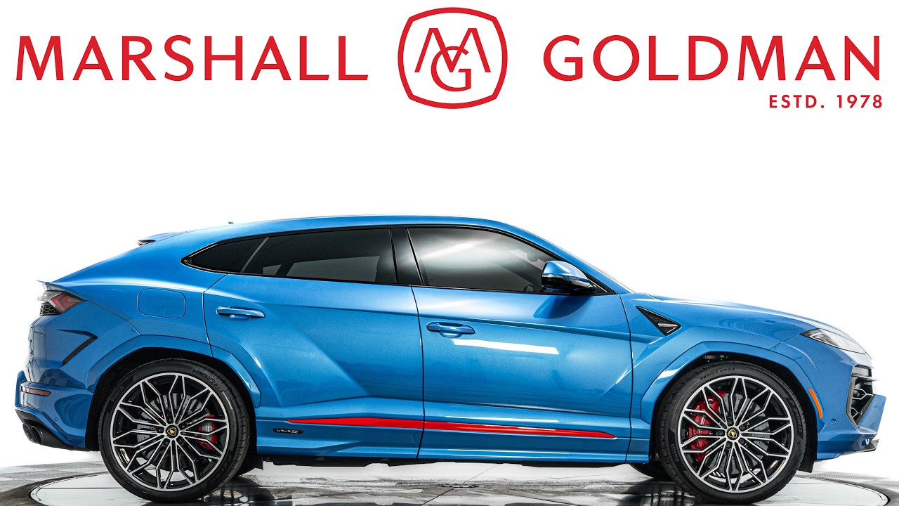 2025 Lamborghini Urus SE in Blu Eleos Metallic over Nero Ade interior for sale