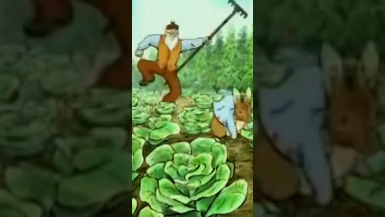 PETER RABBIT & FRIENDS - Mr McGregor chases Peter