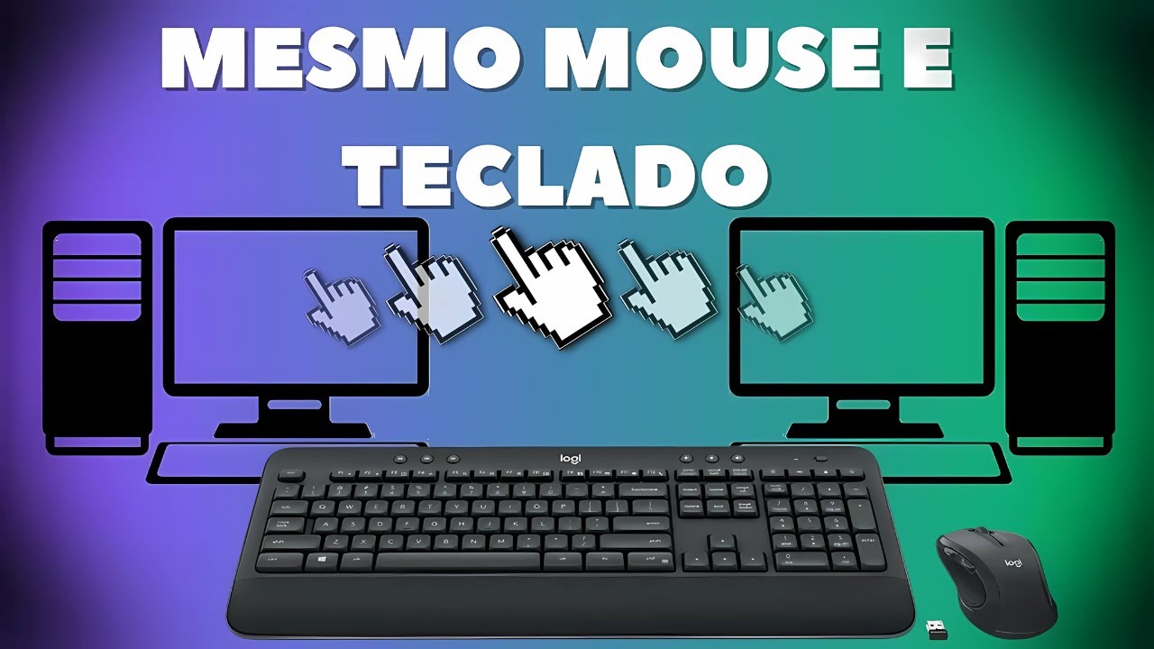 Como Usar o Mesmo Teclado e Mouse em 2 PCs Simultaneamente (Free)! Tutorial Fácil