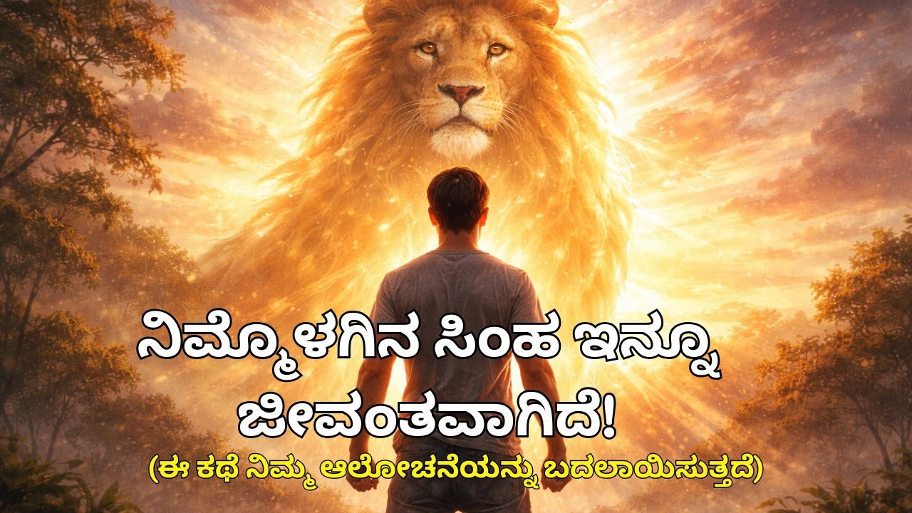 ನಿಮ್ಮೊಳಗಿನ ಸಿಂಹ ಇನ್ನೂ ಜೀವಂತವಾಗಿದೆ! 🦁 ಈ ಕಥೆ ನಿಮ್ಮ ಆಲೋಚನೆಯನ್ನು ಬದಲಾಯಿಸುತ್ತದೆ 🦁 Uttar Karnataka Style