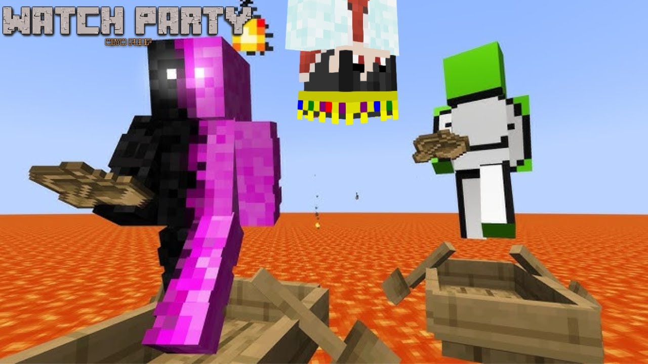 Dream VS Daquavis $100,000 Minecraft Skills Duel WATCH PARTY WITH PROFESSOR~