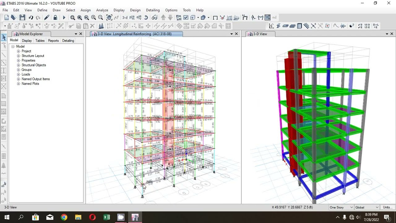 Beam Detailing using Etabs Result