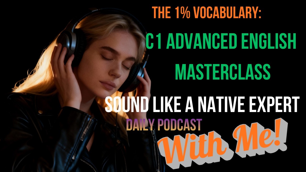 The 1% Vocabulary C1 Advanced English Masterclass  Sound Like a Native Expert