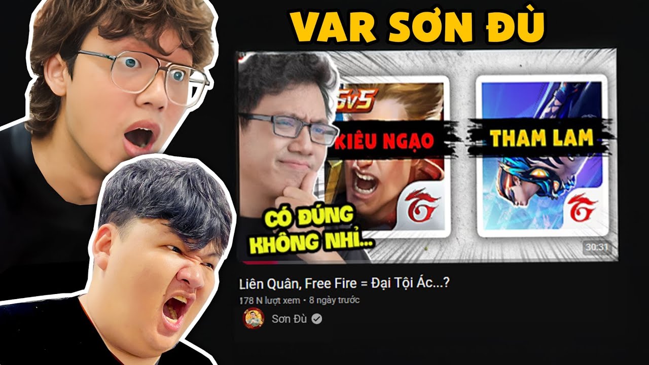 Masu Reaction @Sơn Đù  Liên Quân, Free Fire = Đại Tội Ác...?