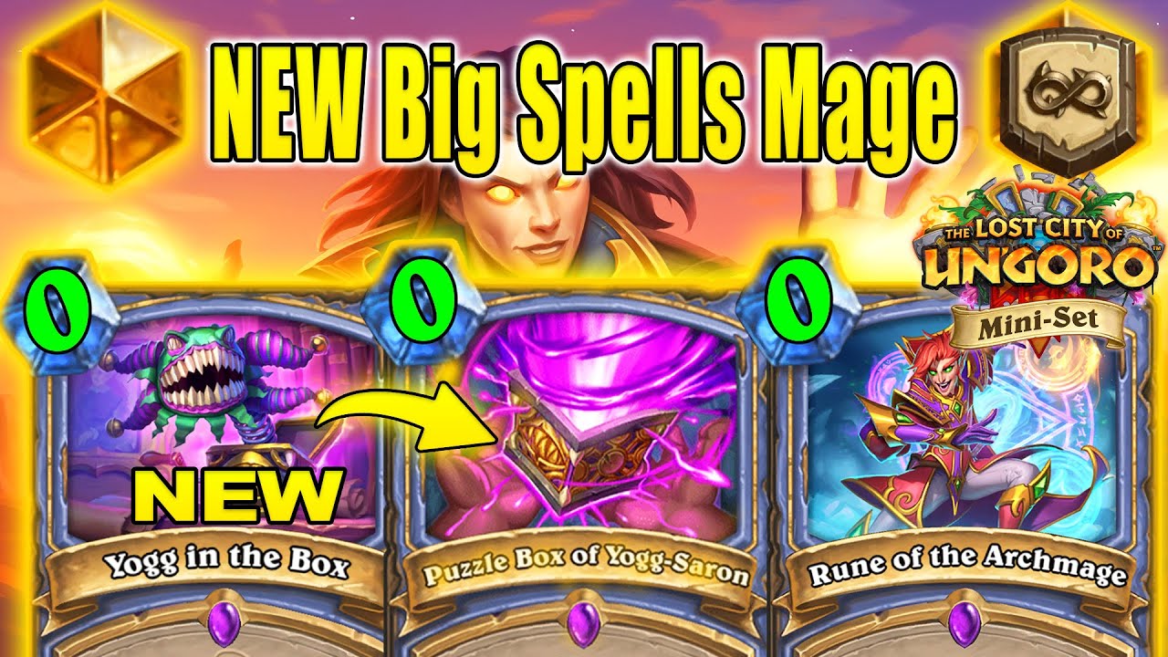 NEW Big Spells Mage Deck Is Really Powerful in 2025! The Lost City of Un'Goro Mini-Set | Hearthstone