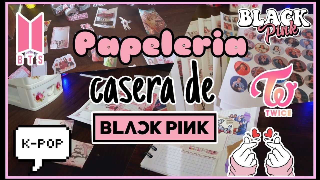 PAPELERIA CASERA DE KPOP + Plantillas (Blackpink, BTS, Twice...) - Soy Sami