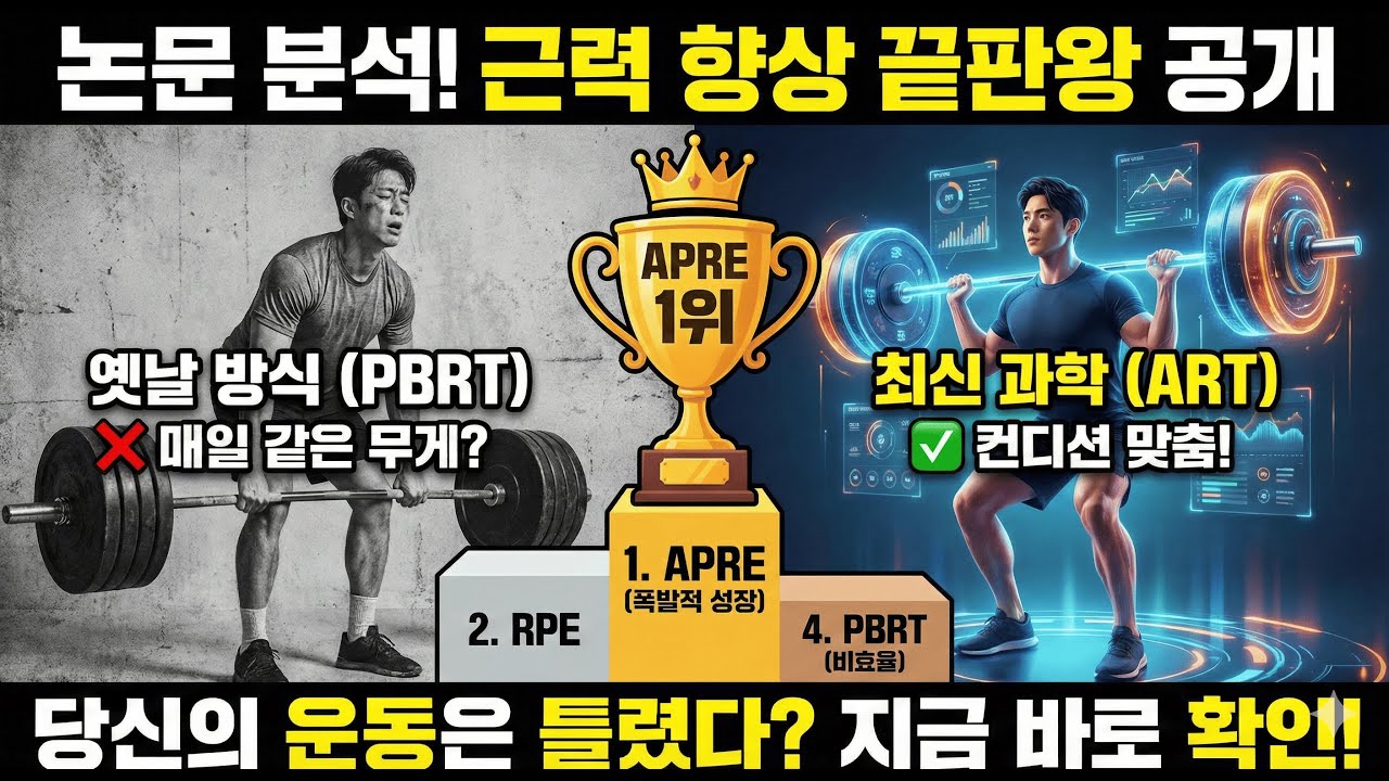 [논문][2025] 상위 1%가 몰래 사용하는 근력 폭발 훈련법 공개 (VBRT, RPE 아닙니다)
