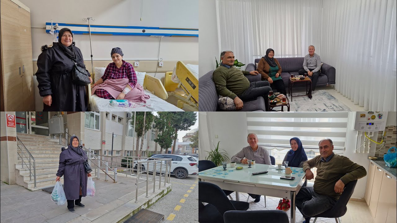 HASTANE SÜMBÜL YENGEMİZE ZİYARET SONRASI KOMŞUMUZA MİSAFİR OLDUK