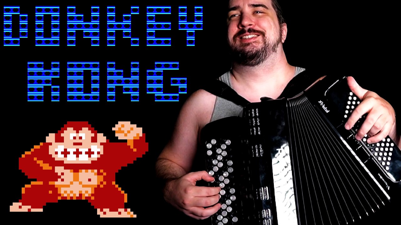 Donkey Kong theme accordion cover