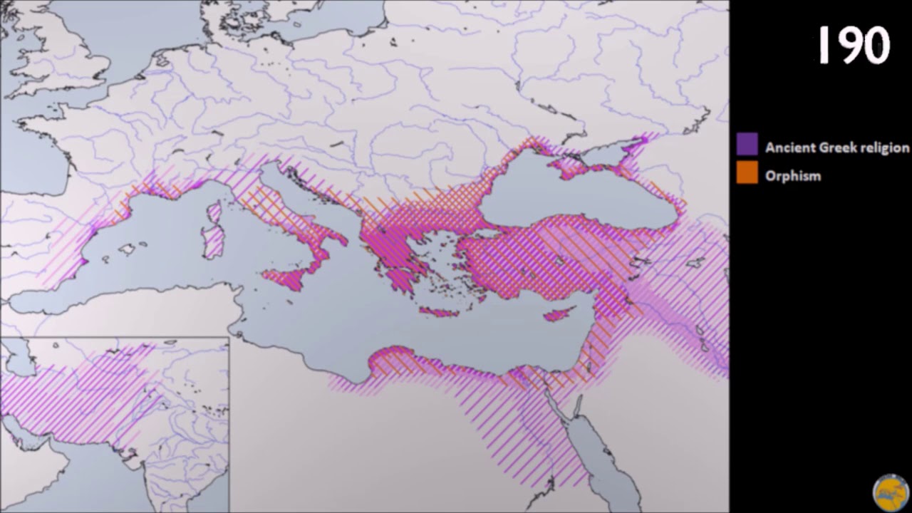Ancient Greek religion, spread and decline