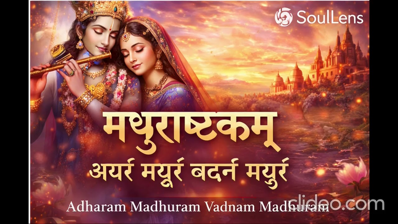 Madhurashtakam 🌸  Adharam Madhuram  Soulful Krishna Bhajan  SoulLens