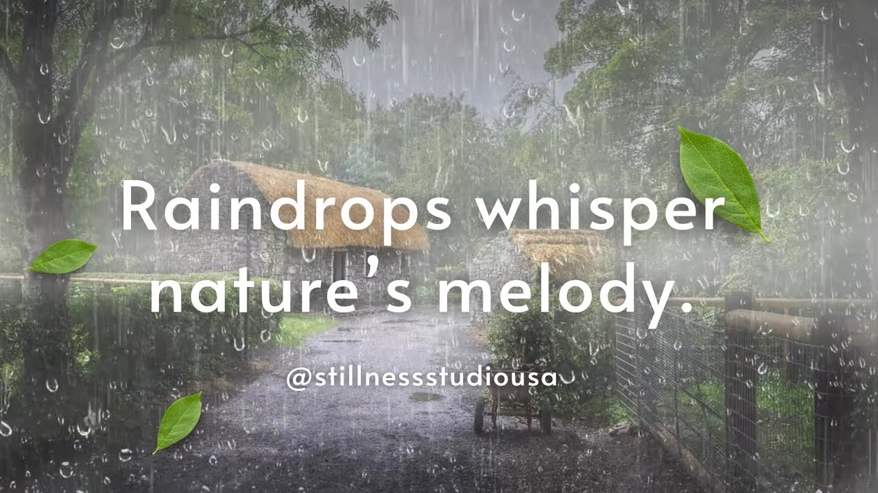 Relaxing RAIN Sounds For Sleeping 🌧🌩 | Black Screen After 15 min