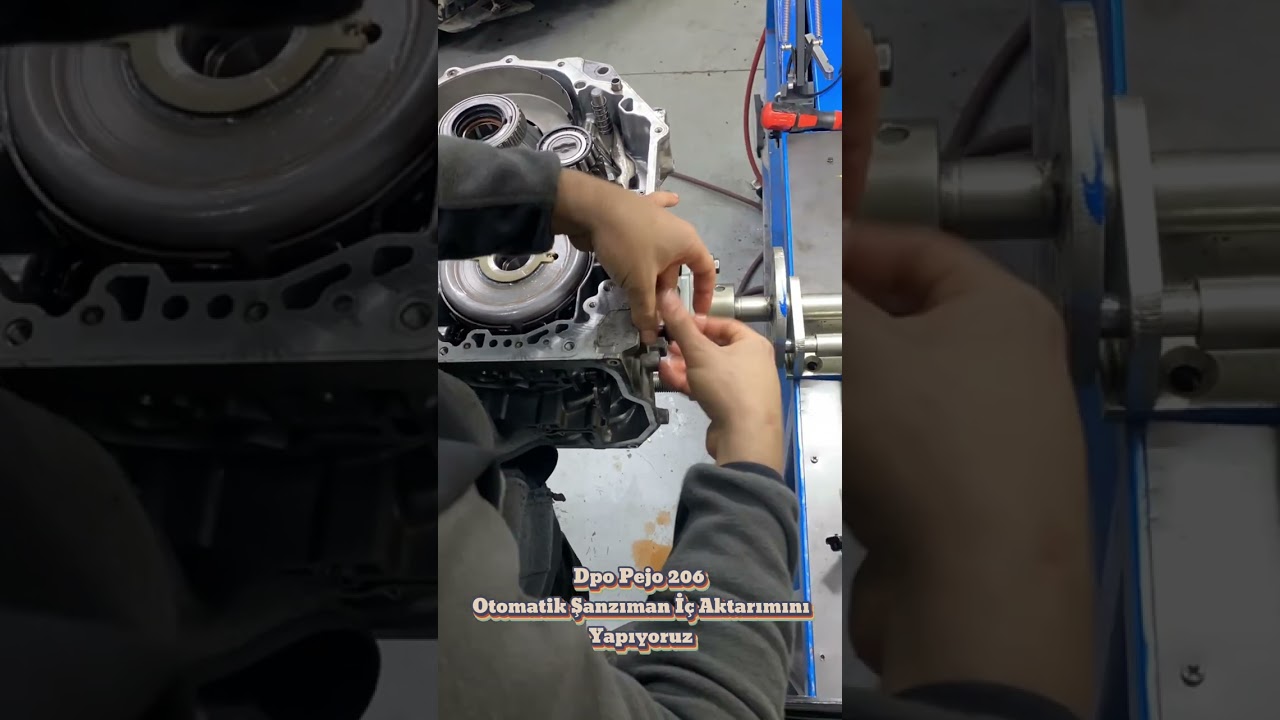 Fransız grubu pejo 206 sıfır otomatik şanzıman iç aktarımı ve bilgilendirme