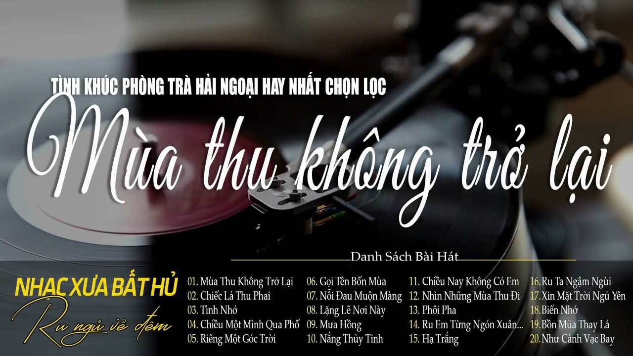 Mùa Thu Không Trở Lại - Giai Điệu Nhẹ Nhàng Chất Chứa Đầy Tâm Trạng | LK Nhạc Xưa Bất Hủ Lãng Mạn