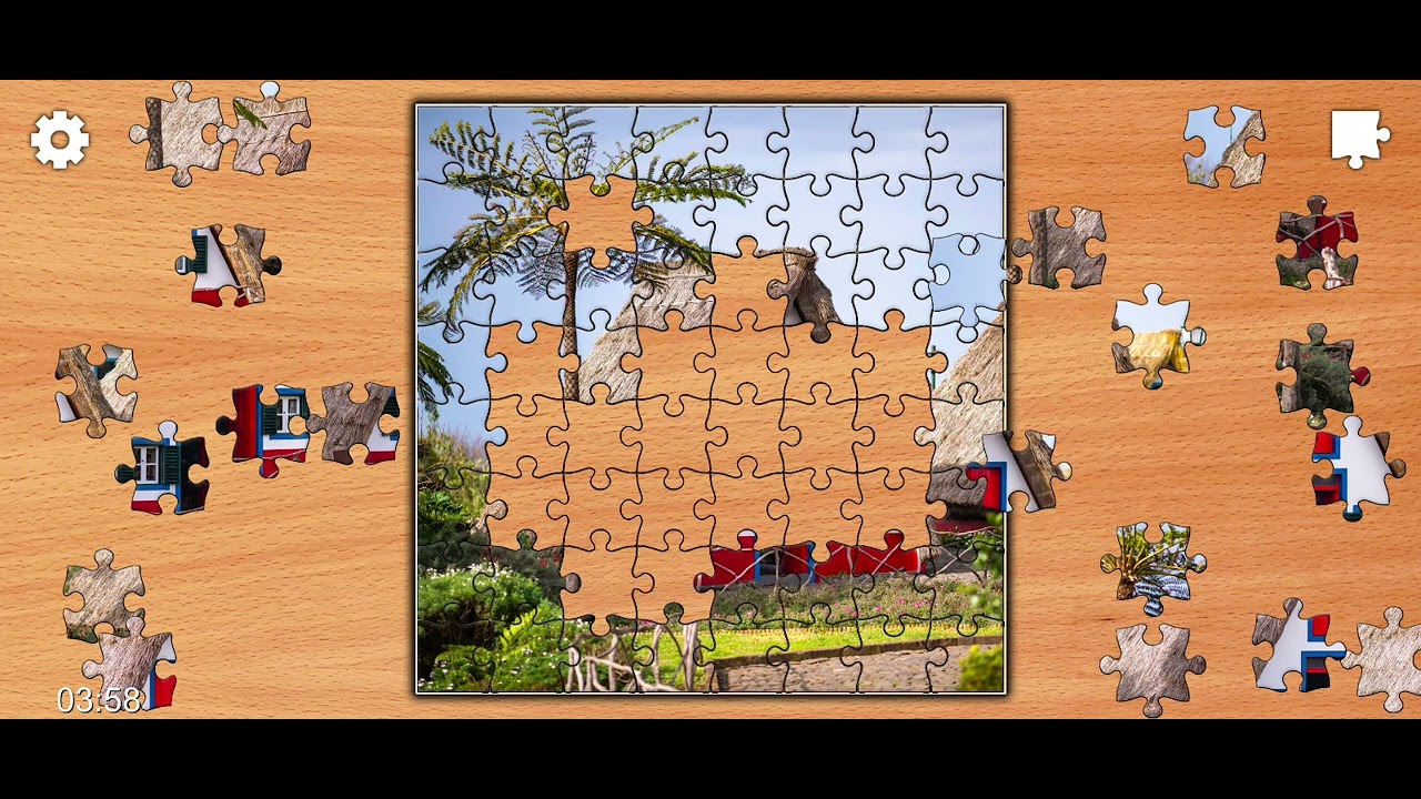 Jigsaw Puzzle Traditional House 🏠🏡 Clue 🧩🗝️@Puzzlegameiq123#