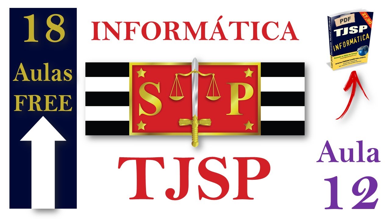 Aula 12 Informática TJSP 2018 Excel 2016 [Prof. Fabiano Abreu]
