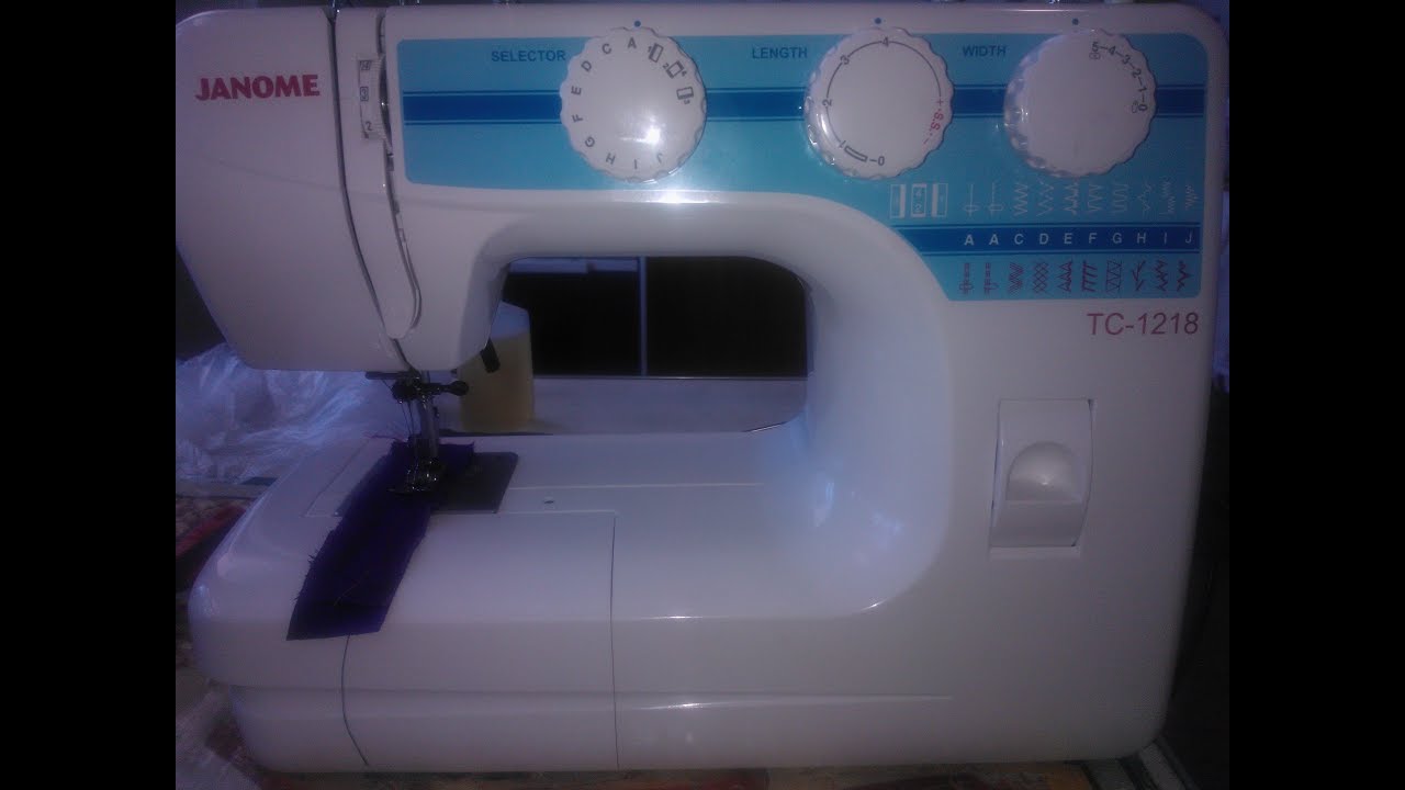 Швейная машина Janome TC-1218 шьет назад. Решение проблемы