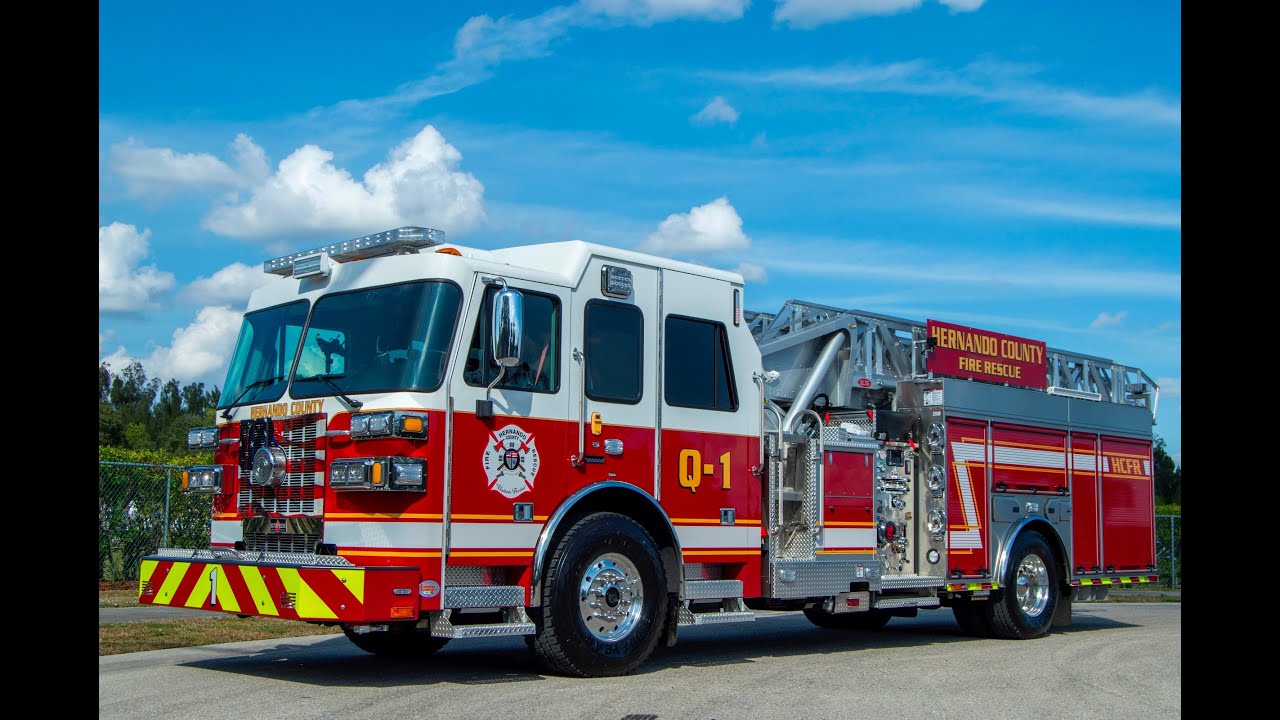 SFEV - Hernando County Fire Rescue's Sutphen SL75 aerial ladder - QUINT 1