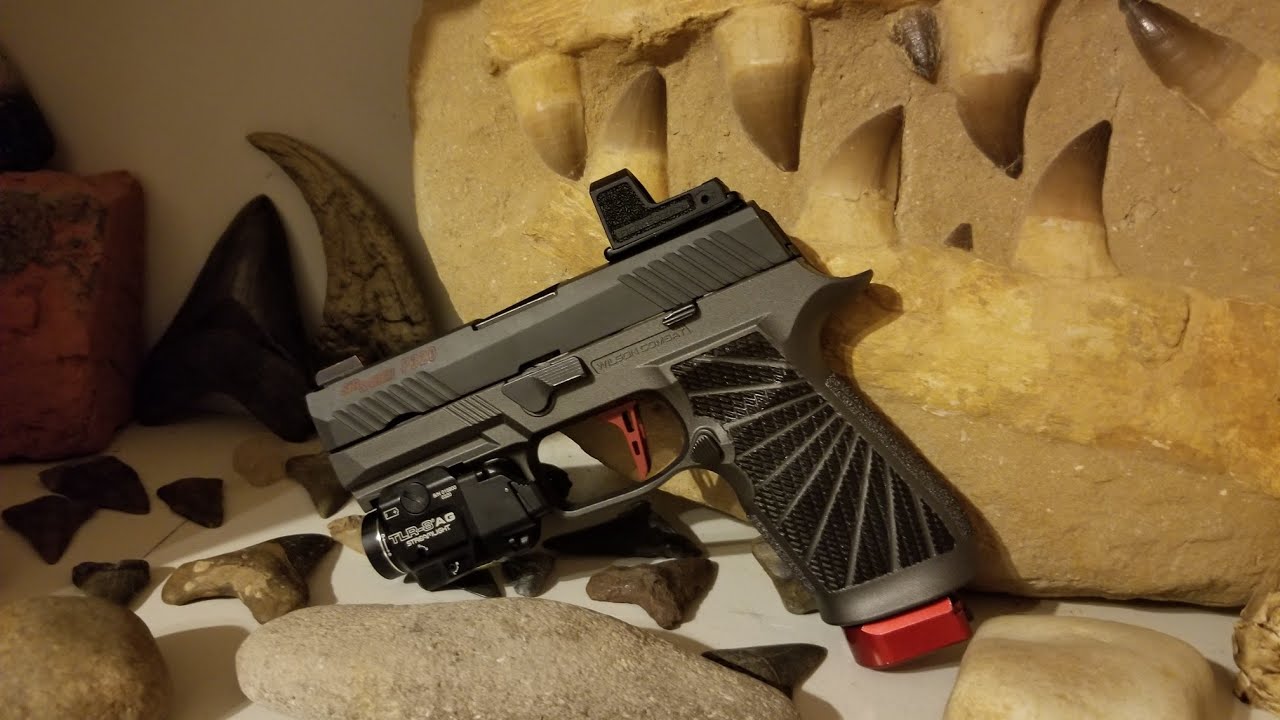 Sig Sauer P320 Compact UpGrades: рукоятка Wilson Combat Grip Armory Craft Trigger и Romeo Zero