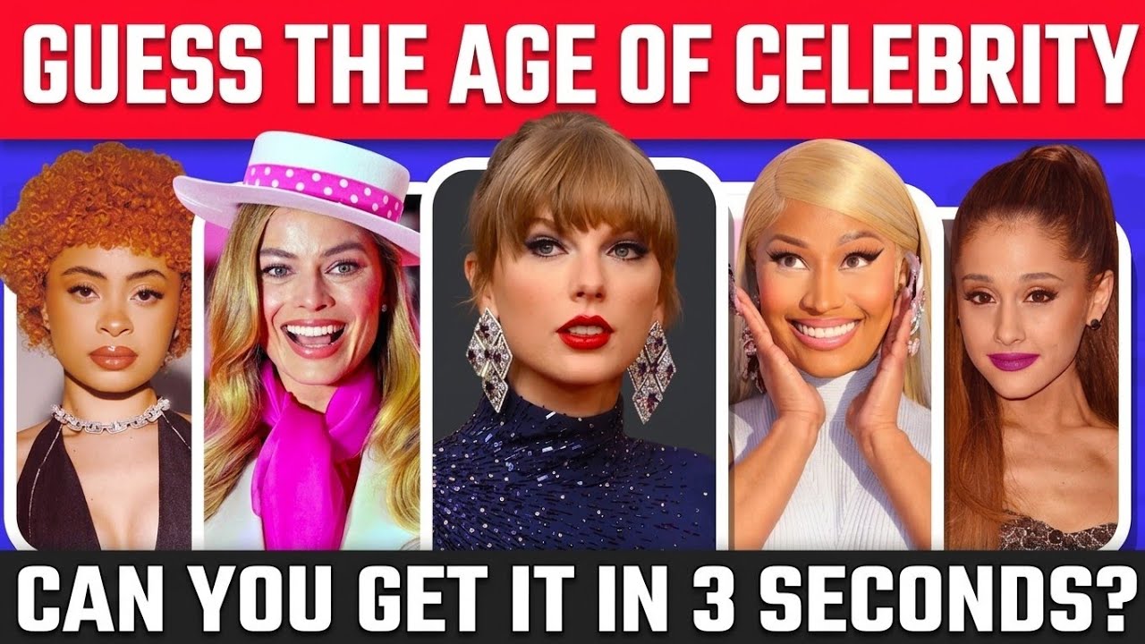 Can you guess the ages of these celebrities? | Quiz Challenge