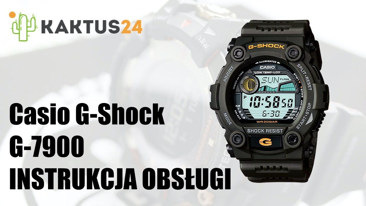 Instrukcja obsługi Casio G-Shock G-7900 Po Polsku