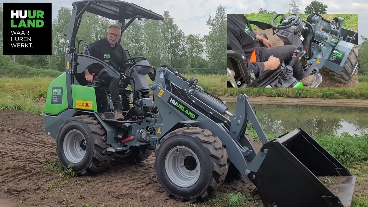 Hoe een elektrische kniklader 2,2 ton besturen - Huurland - Instructievideo