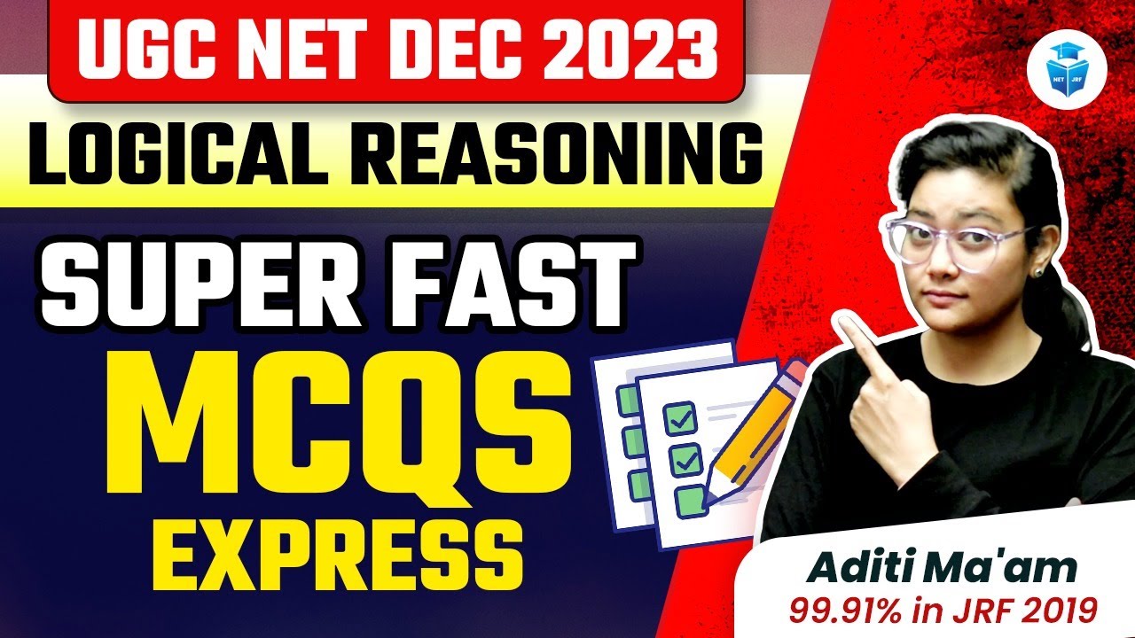 UGC NET Dec 2023 Paper 1 MCQs Express | UGCNET Paper 1 Logical Reasoning | Aditi Mam JRFAdda
