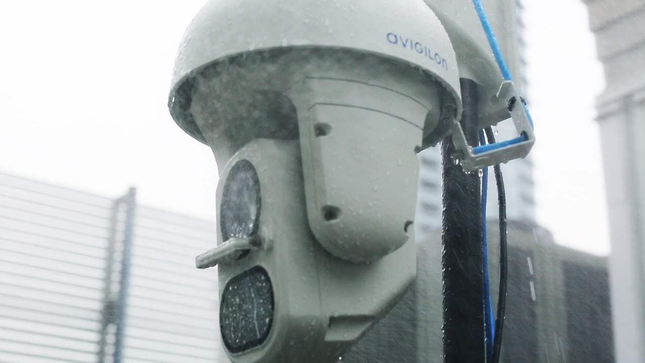 H4 IR PTZ Camera Line | Water Spray and Debris Test