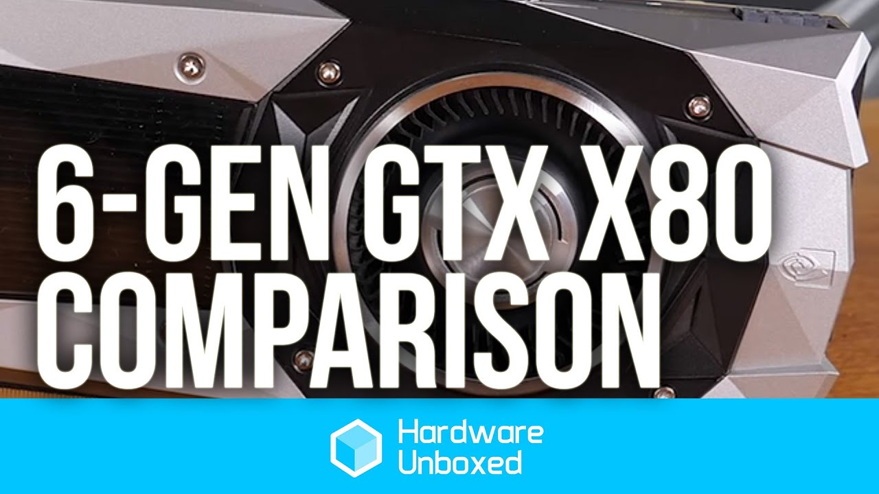 6-Gen GeForce GTX x80 Comparison: GTX 480, 580, 680, 780, 980 & 1080