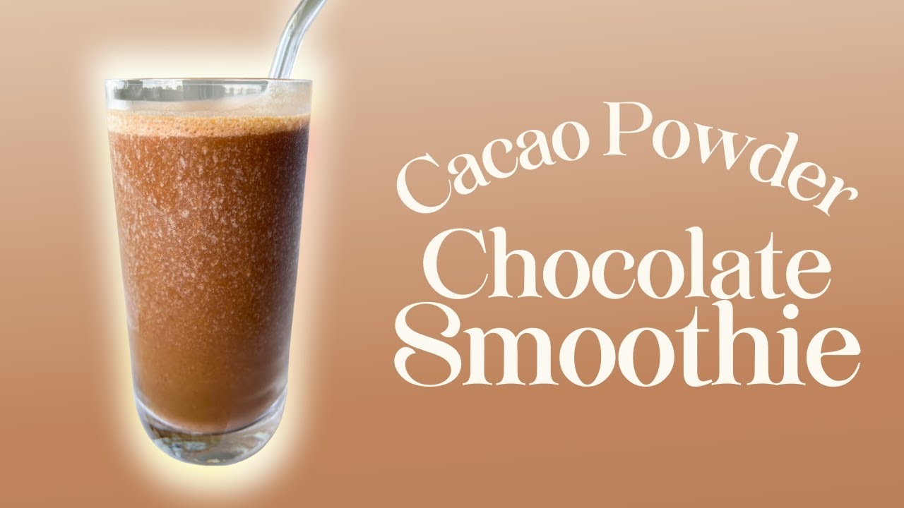 Cacao Powder Chocolate Smoothie - A Simple, Chocolate-y Plant-Based Dessert | Lauren Vacula