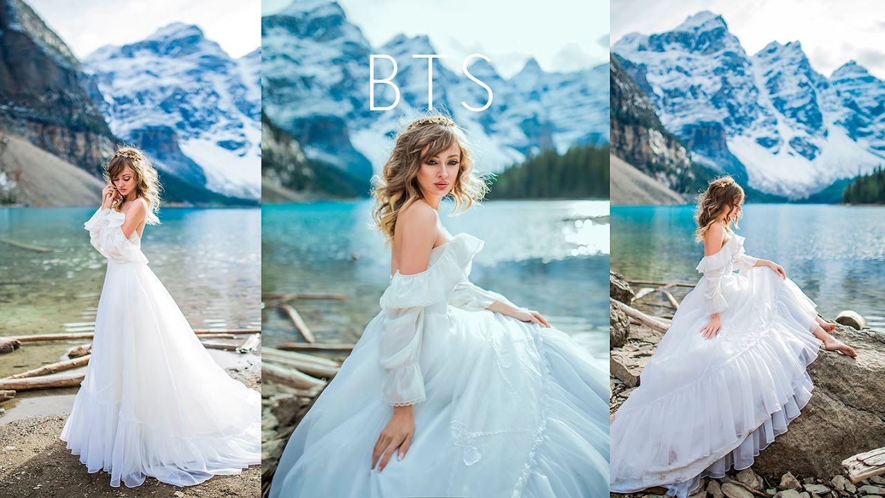 Natural Light Photoshoot at the Mountain Lake, Behind the Scenes