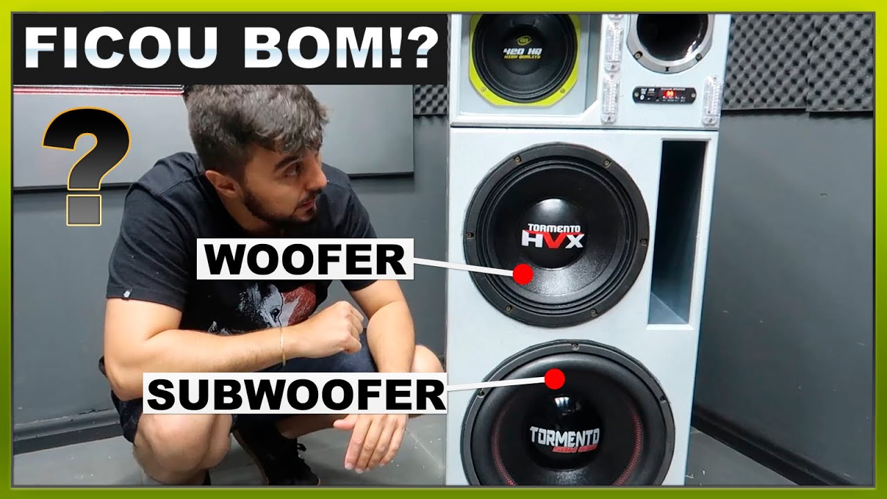 Subwoofer + Woofer no MESMO PROJETO - Veja na PRÁTICA como fazer corretamente