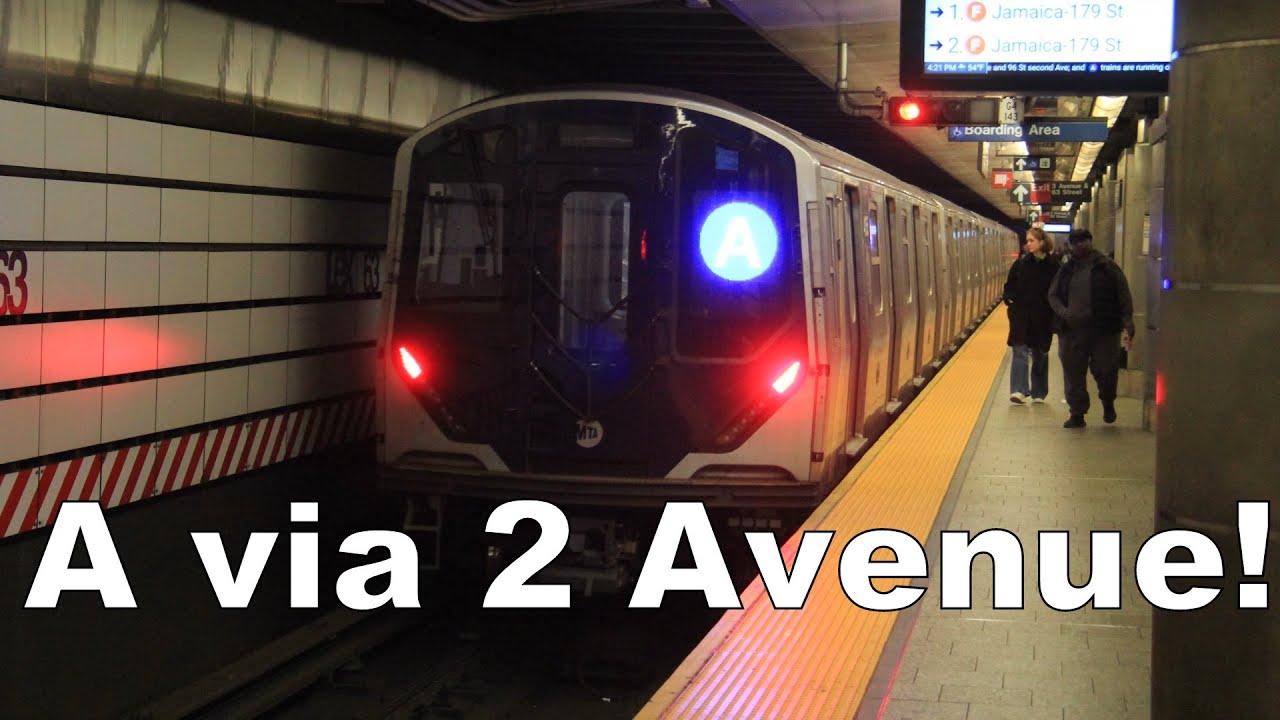 The (A) train on the Second Avenue Line!