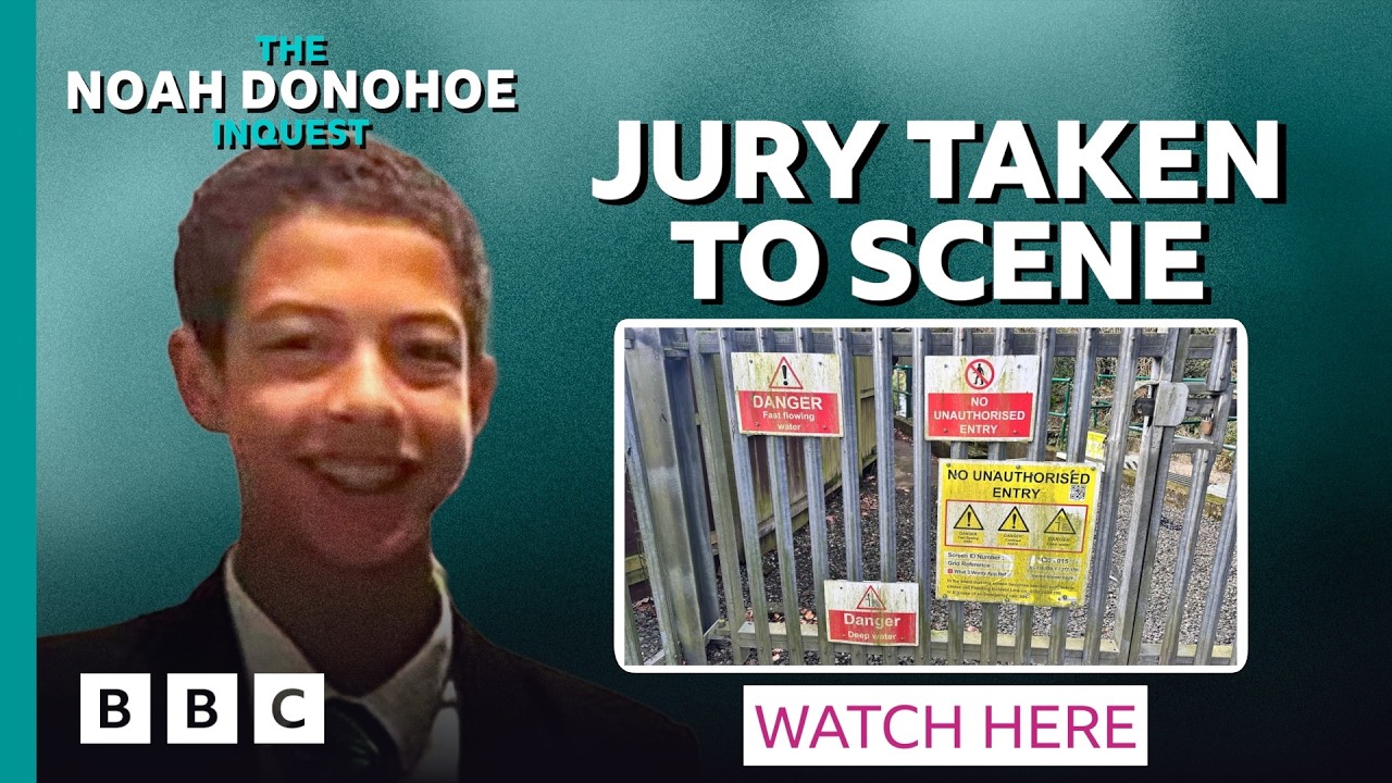 The Noah Donohoe Inquest: 21. Jury taken to scene